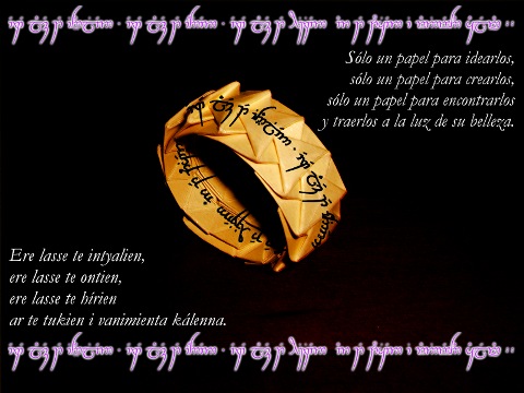 Anillo único de papiroflexia