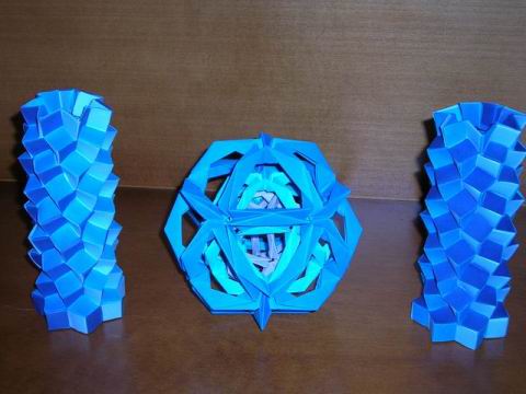 Icosaedros con espirales